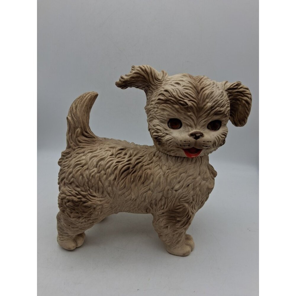 1960s Edward Mobley Toy Puppy Dog w/Sleepy Eyes NO LONGER SQUEAKS Vintage